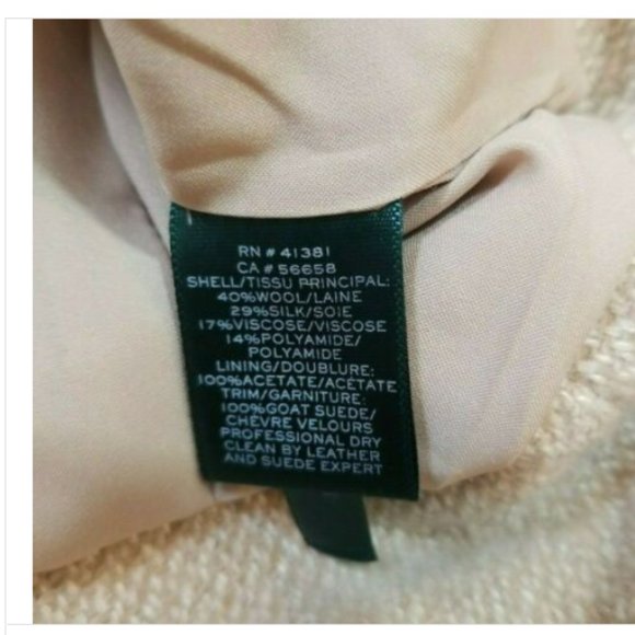 Ralph Lauren Wool Blazer w/ suede buckle collar/ elbow patches Jacket - Picture 10 of 12